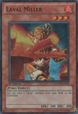 Yugioh! MP Laval Miller - HA05-EN007 - Super Rare - 1st Edition Moderately Playe