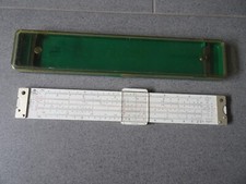 Rechenschieber Rechenstab Faber-Castell 2/82 Novo-Duplex vintage original Etui