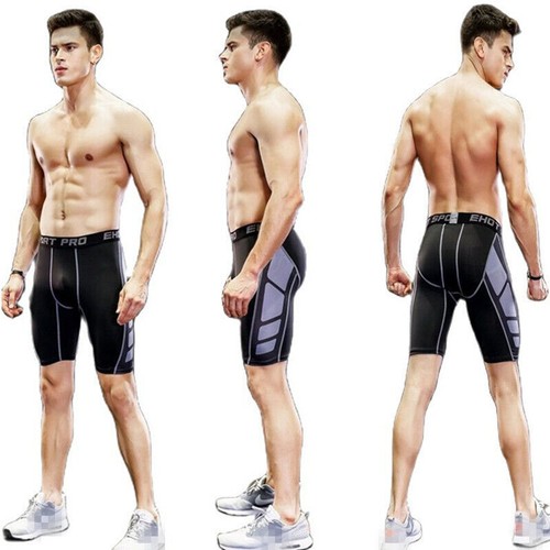 Men Compression Sports Pants Tight Bottom Shorts Fitness Running Leggings Undies - Picture 4 of 22