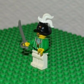 LEGO Pirates Green Imperial Armada Captain Minifigure Hat Plume 6280 6291 -PI014