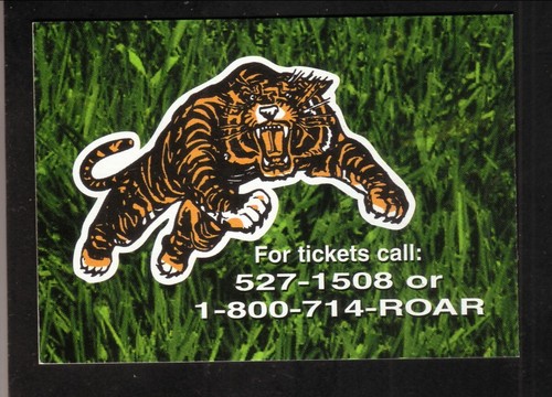Hamilton Tiger-Cats--1996 Pocket Schedule--Tim Hortons--CFL - Imagen 2 de 2
