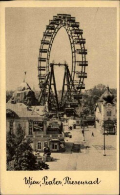 WIEN Vienna Riesenrad Prater Österreich Ansichtskarte alte Postkarte ~1930/40