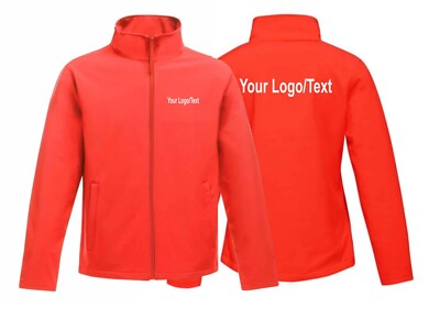 Individuell bedruckte personalisierte Damen Softshelljacke Outdoorjacke, Büro Arbeit