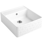 Villeroy & Boch Butler 60 1.0 Bowl Deco White Mosaique Ceramic Sink - NO WASTE