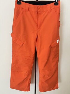 DC Banshee Technical Snowboard Ski Pants Youth Large (14) Orange 10k Profill