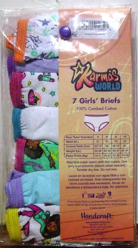 KARMA'S WORLD GIRLS 7 BRIEFS 100% COTTON SIZES 4, 6, 8 - Picture 9 of 13