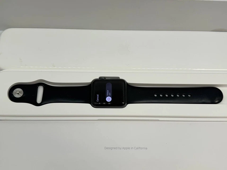 Apple Watch 42mm 7000 Series Space Grey Aluminum Case Sport Band. Model A1554. - Image 3 of 4