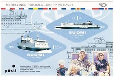 Finnjet Passenger Ship Nordic Travemunde Helsinki Mint MNH Sheet Finland 2014