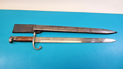 WWI French Model 1914 Remington Rifle Bayonet Sword & Sheath & Frog TR927