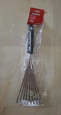 Husky Hand Rake Double Injection Grip Handle 10'' Stainless Steel 