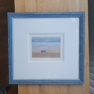 John Bond's Beach mit Figuren 334/500 handsigniert UK Künstler Maritim Kunstdruck