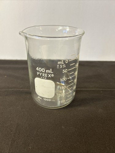400 mL Pyrex Griffin Beaker 1000-400 Lab Grade D25