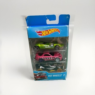 Hot Wheels 3 Car Gift Pack Die Cast Vehicles New Damaged Box 