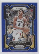 2023-24 Panini Prizm Blue Wave Prizm Peyton Watson #247 1dl2
