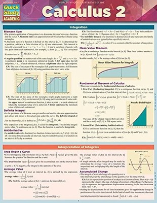 CALCULUS 2 (QUICK STUDY ACADEMIC) By Expologic Llc **Mint Condition**