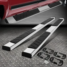 FOR 04-14 FORD F-150 CREW CAB 5"OD FLAT BOARD SIDE STEP NERF BAR RUNNING BOARDS