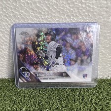 Topps 2016 Chrome Update Trevor Story Rookie HMT1 Colorado Rockies Card. rookie card picture