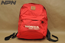 Vintage 1970s Honda Motorcycle Going Strong Backpack Promo Dealer Giveaway