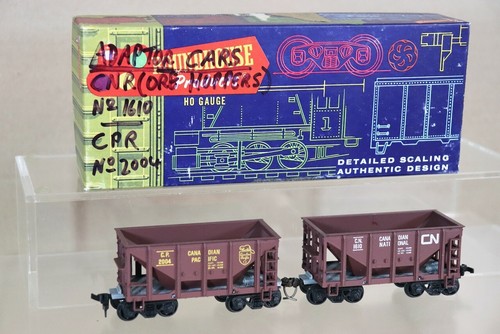 ROUNDHOUSE 1407 SCHWADER mit 2 CANADIAN NATIONAL PACIFIC ERZWAGEN SCHÜTTGUTWAGEN auf | Zustand: Used