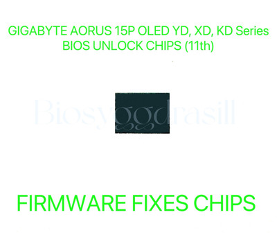 GIGABYTE AORUS 15P OLED YD, XD, KD Series, ADMIN NO PASSWORD FIRMWARE BIOS CHIP