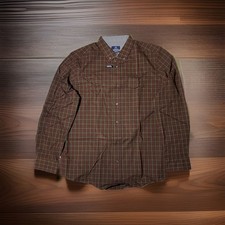 George Men's Poplin Shirt Large 44 Stretch Classic Fit Button-Down Casual Wear