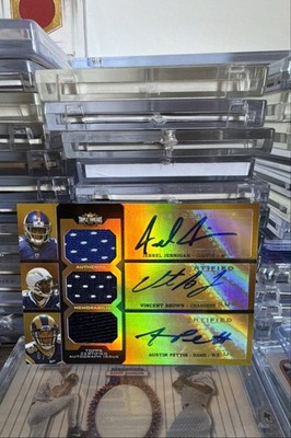 2011 Topps Triple Threads - Autograph Relic Combos Vincent Brown, Jerrel...