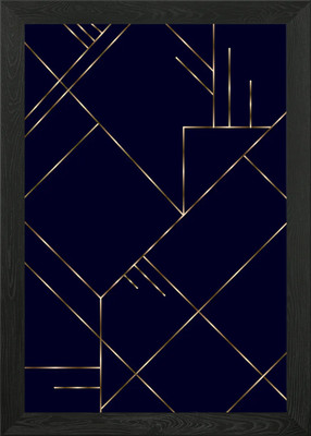 G e o m e t r y Gerahmtes Wandbild Poster Leinwanddruck Bild