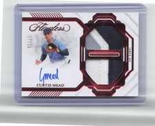 2023 Panini Flawless #DMA-CM Curtis Mead Dual Memorabilia Autographs Ruby #/20