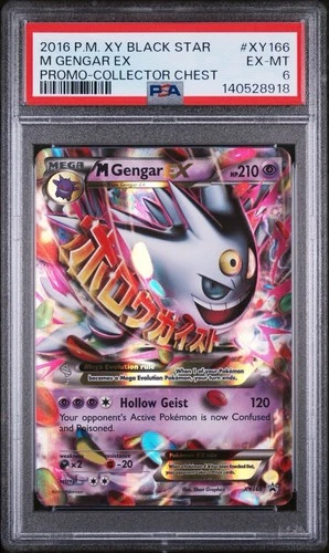 Pokémon M Gengar EX XY166 Mega Holo Promo XY Black Star PSA 6 Collector Chest