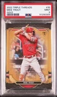 2022 Topps Triple Threads Gold /99 Mike Trout #35 PSA 9