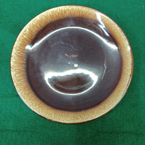 Vintage set of 4 Nelson McCoy brown drip 6 3/4" bread plates - Picture 7 of 11