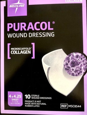 PURACOL Wound Dressing (4'' x 4.25'')     Box of 10