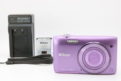 Nikon COOLPIX S3500 20.1MP Digital Camera - Purple for sale online