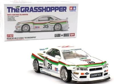 1:64 Mini GT Kaido House - Nissan Skyline GT-R (R34) The Grasshopper V1 KHMG167