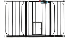 Carlson 51  Extra Wide Walk-Thru Pet Gate W/ Small Pet Door 30" H x 29"-51" W