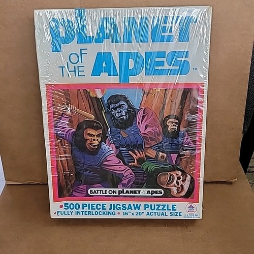 1967 "PLANET DER AFFEN" Original Puzzle SCHLACHT AUF DEM PLANETEN DER AFFEN # 486-01