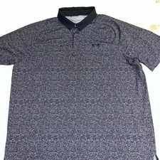 Under Armour The Iso Chill Polo Shirt Men  s Sz XL Blue Short Sleeve
