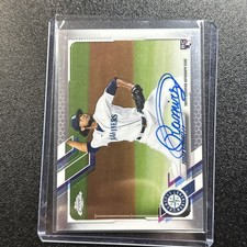 2021 Topps Chrome #RA-YR Yohan Ramirez Rookie Autographs