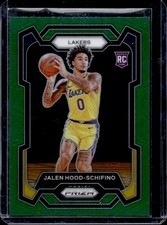 2023-24 Panini Prizm Jalen Hood-Schifino RC Prizm Green Rookie #145 Lakers