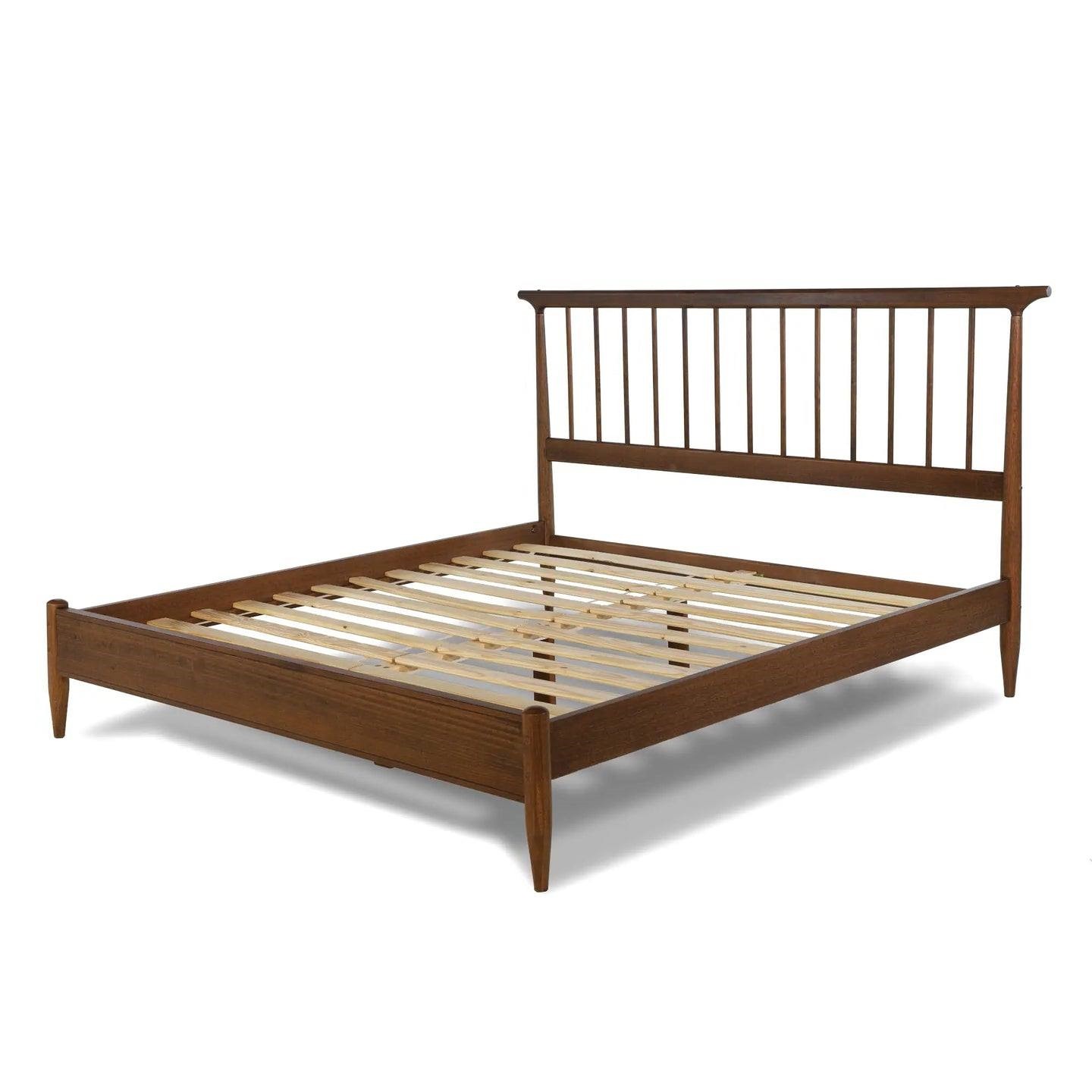 With Headboard In Walnut