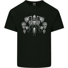 Camiseta de algodón ligero Skulls & Rider motociclista para hombre