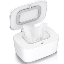 Wipes Dispenser, Wipe Holder for Baby, Refillable Wipe Container, Portable Press