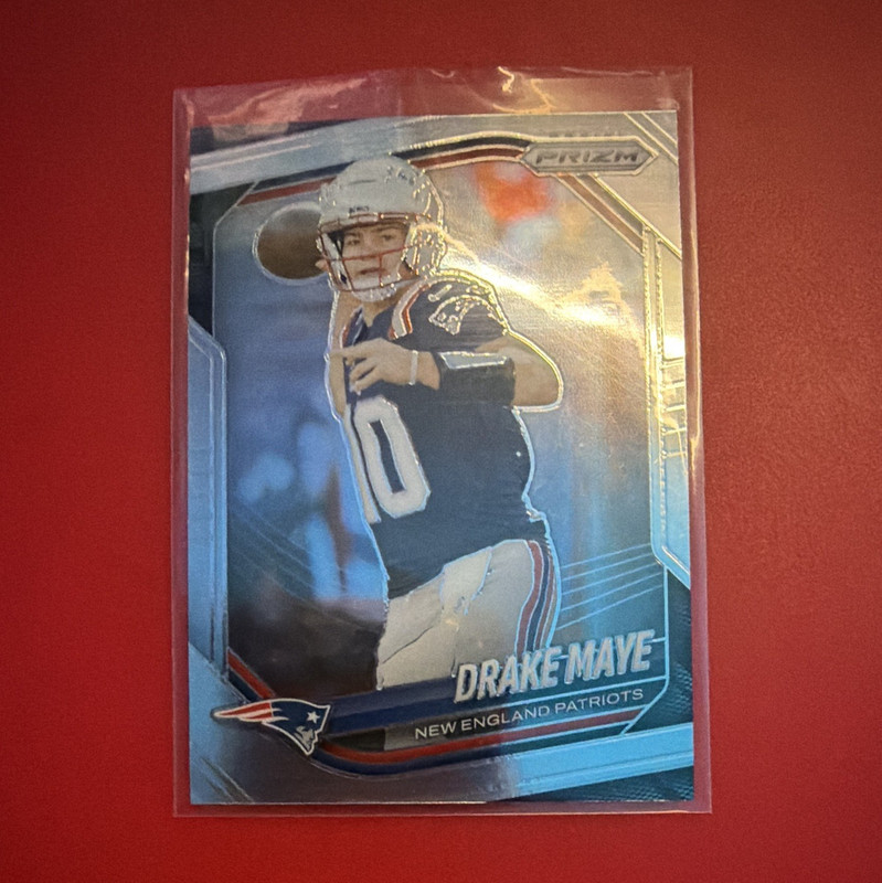 Panini 2025 Prizm Football Drake Maye Rookie Card #165 New England Patriots