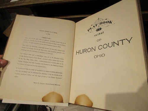 1845 Plat Book Huron County Ohio Atlas 1873 1891 Map Norwalk Willard New London - Picture 5 of 20