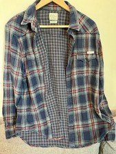 Lucky XL Double Faced Plaid Flannel Shirt Ind...