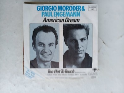 Schallplatte Vinyl Single, Giorgio Moroder & Paul Engemann, American Dream