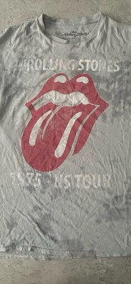 The Rolling Stones womens NWOT XXL (20) Gray Tee 1975 US TOUR