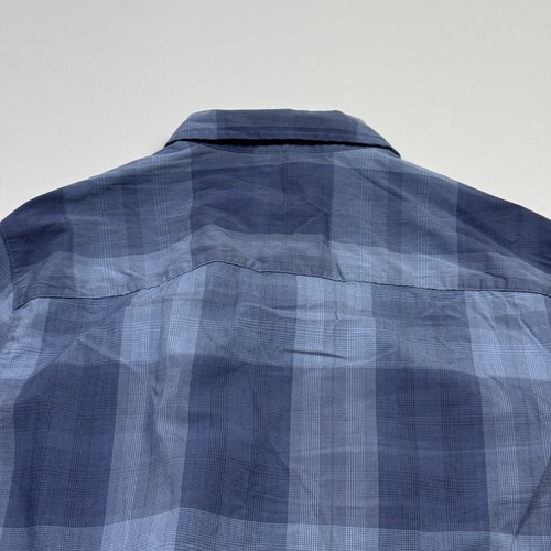 Rhone Commuter Button-Down Shirt Lightweight Stretch Plaid Blue Men's Medium - Picture 11 of 11