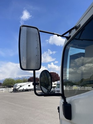 2006 Hino 268 J08E Drivers Side LH MIRROR Used Free Shipping No Cracks