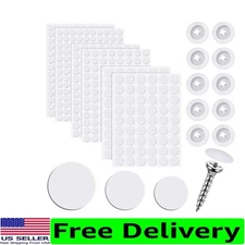 Versatile 680-Piece Screw Cover Set: 100 Caps & 580 Stickers for Fine Finishing